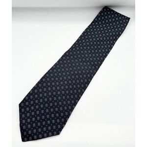 Giorgio Armani Cravatte blue print tie necktie